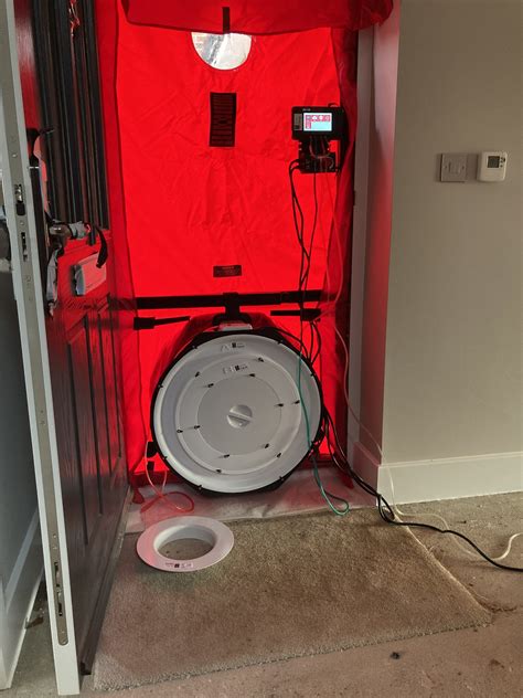 air tightness testing equipment|air pressure test new build.